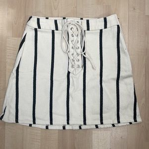 Striped Mini Skirt